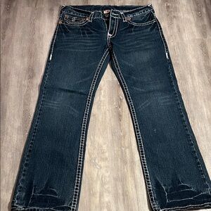 True Religion Dark Blue Boot Cut Jeans